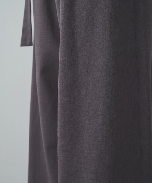 スラックス 「UJOH HOMME/ウジョー」別注 Belted Wide Flare Pants メンズの画像