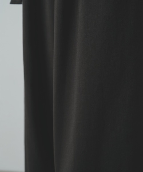 スラックス 「UJOH HOMME/ウジョー」別注 Belted Wide Flare Pants メンズの画像