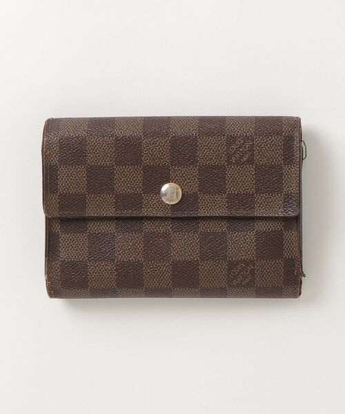 ルイヴィトン ポルトフォイユ アレクサンドラ ダミエ 三つ折り財布 ブラウン LOUIS VUITTON（ルイ・ヴィトン） ダミエ ポルトフォイユ