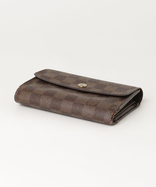 ルイヴィトン ポルトフォイユ アレクサンドラ ダミエ 三つ折り財布 ブラウン LOUIS VUITTON（ルイ・ヴィトン） ダミエ ポルトフォイユ
