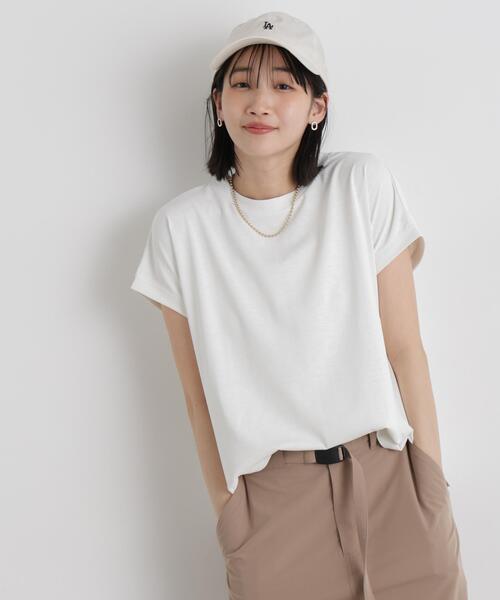 NANO universe（ナノ・ユニバース） uvカット tシャツ 半袖 汗隠糸加工