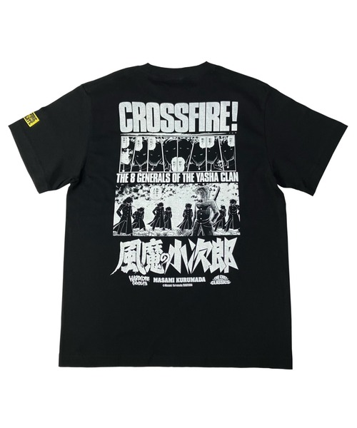 tシャツ 風魔の小次郎 夜叉一族 飛鳥武蔵（黄金剣ブラック） メンズ