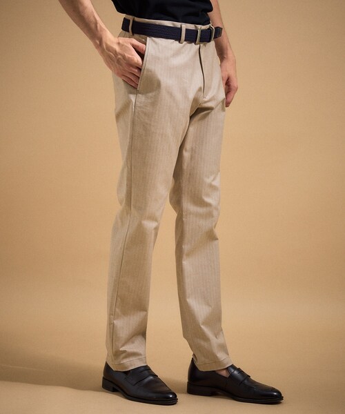 60's Saxon 42TALON 総柄 織り柄 タック スラックスパンツ TAKEO KIKUCHI（タケオキクチ） スラックス 「銘品」播州織り