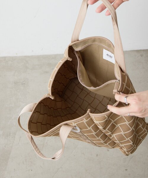 ear PAPILLONNER（イア パピヨネ） トートバッグ ニットトートバッグL