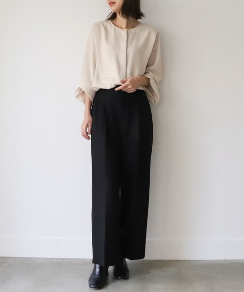 「MICA&DEAL」 長袖ブラウス FREE ネイビー レディース_画像6