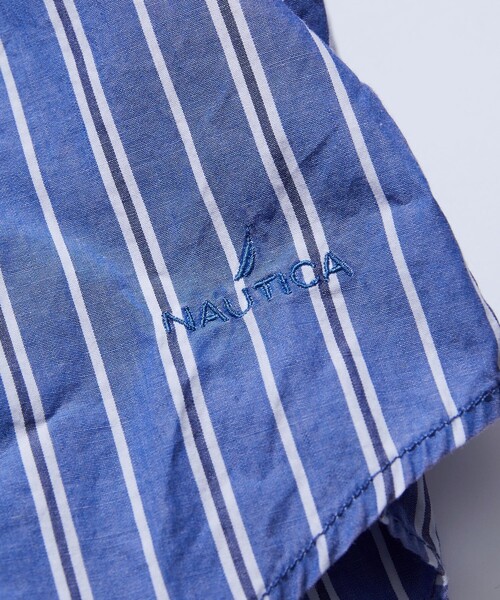 「NAUTICA」 長袖シャツ MEDIUM ブルー メンズ_画像4