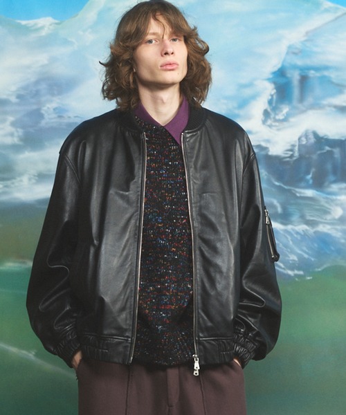 MAISON SPECIAL　Sheep Leather MA-1　00サイズ MAISON SPECIAL（メゾンスペシャル） ma1 ma-1 「UNISEX」Sheep