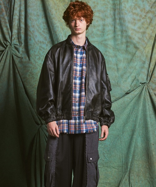 MAISON SPECIAL　Sheep Leather MA-1　00サイズ MAISON SPECIAL（メゾンスペシャル） ma1 ma-1 「UNISEX」Sheep