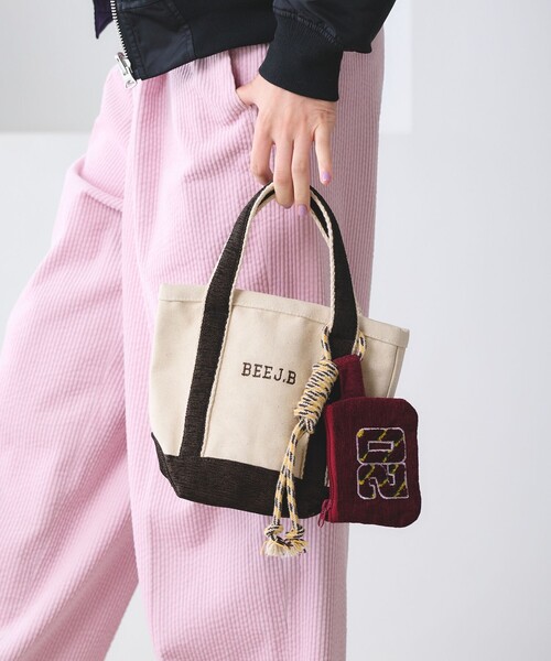 トートバッグ 「別注」「beej」キャンバス タッセル レディース