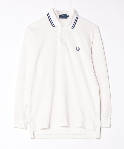 Fred Perry アイボリー長袖ポロシャツS FRED PERRY（フレッドペリー） 長袖ポロシャツ S ホワイト レディース