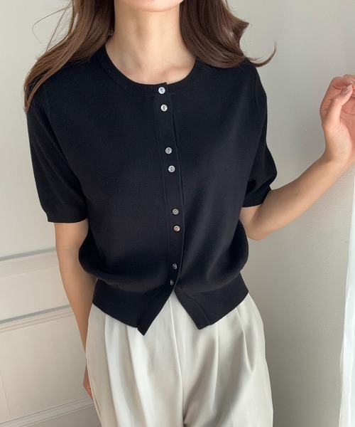 「LAUIR」 ニットカーディガン LARGE アイボリー レディース_画像8
