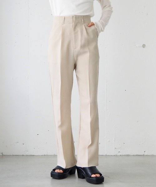 etretokyo センタープレスリネンパンツ ETRE TOKYO - シアーリネンパンツ - NAVY | ADDICT WEB SHOP