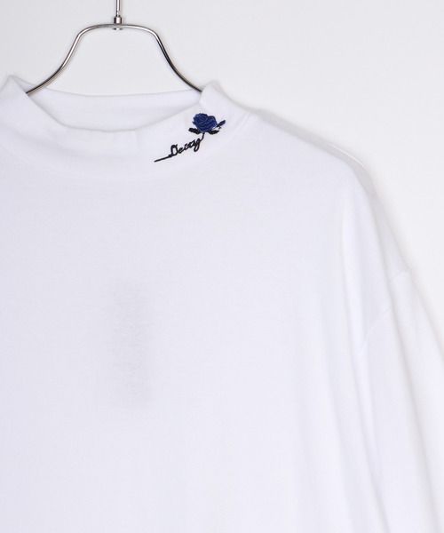 【新品未使用】A.P.C. モックネック 刺繍ロゴ Tシャツ 白 S 新品未使用】APC アーペーセー ロゴ 刺繍 Tシャツ ホワイトS