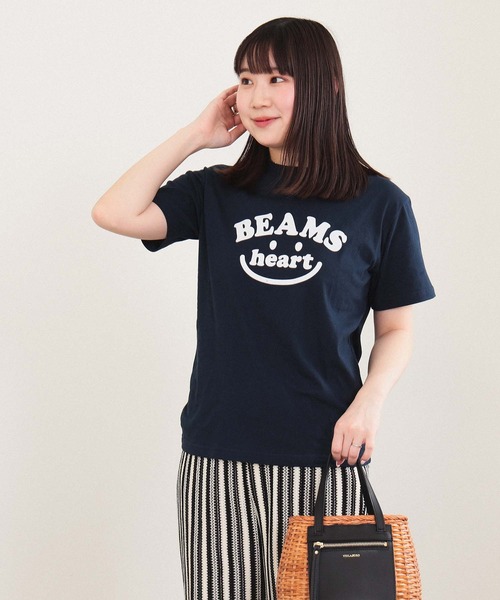 tシャツ HEART WAFFLE TOP レディース Heart All-Over Print Waffle Knit Top – PENSHOPPE