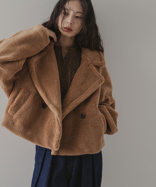 rectangle（レクタングル） コート アウター テディベアショートコート