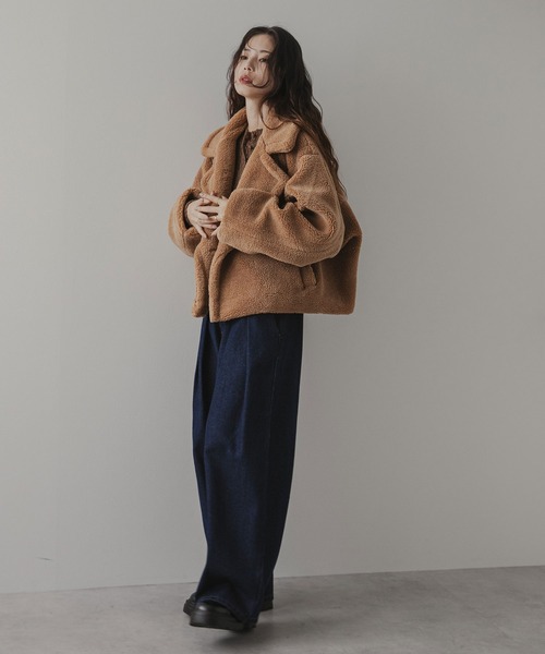 rectangle（レクタングル） コート アウター テディベアショートコート