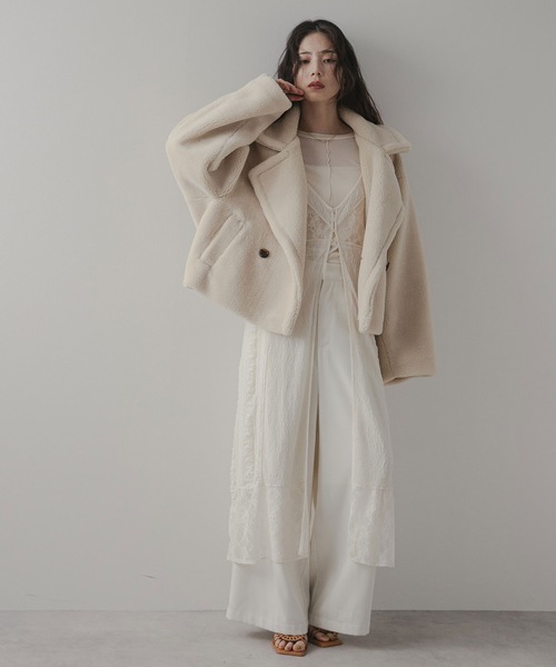 rectangle（レクタングル） コート アウター テディベアショートコート