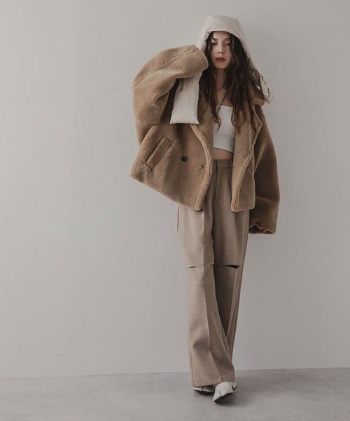 rectangle（レクタングル） コート アウター テディベアショートコート