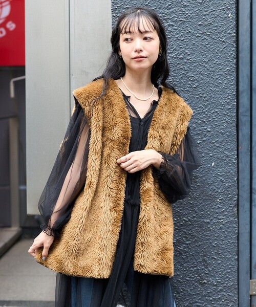 FREAK'S STORE ベスト ジレ ファーベスト レディース : ZOZOTOWN