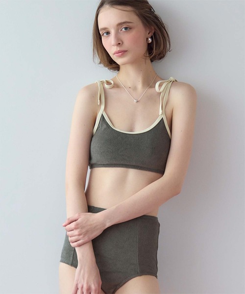 San-ai Resort 三愛水着楽園 水着 オールラメスカラップニットビキニ