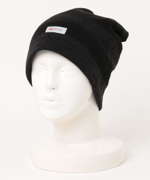   Jeans 黒 ニット帽 SINSS ニット帽 ニットキャップ Original logo knit cap / オリジナル