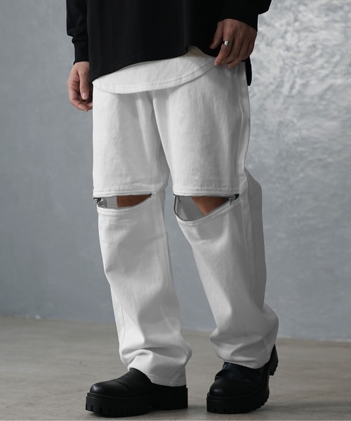 MinoriTY（マイノリティ） ジーンズ 「MinoriTY」デニムヒザZIPワイド