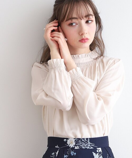 Couture Brooch ブラウス シャツ 「前後2WAY」フリルネック