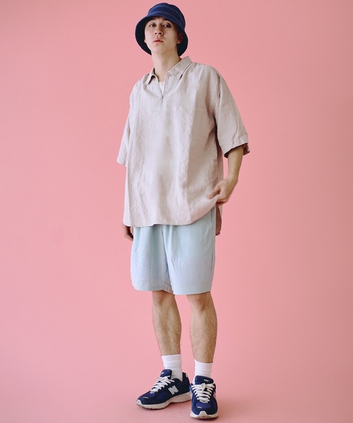 シャツ Universal Style Wear パッカーリング ハーフジップ