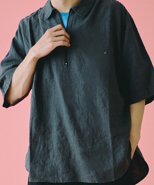 シャツ Universal Style Wear パッカーリング ハーフジップ