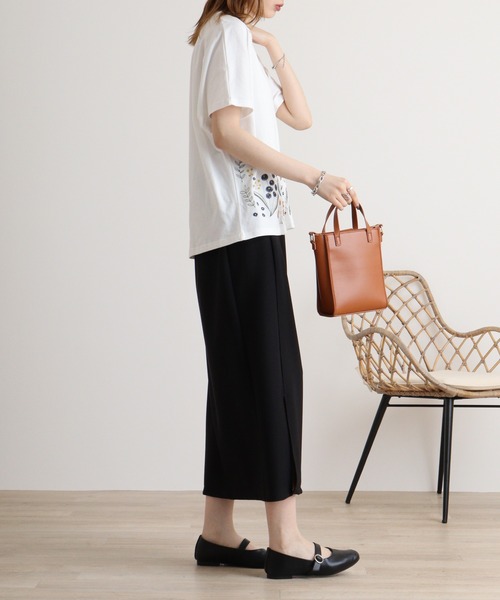 tシャツ EMAGO 裾ギャザー植木刺繍ドルマンＴ レディース 楽天市場】フラワーショップ刺繍ドルマンTシャツ emago