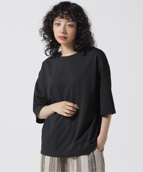 tシャツ B omnivore/ビーオムニボー  18/1 TRY COOL 天竺Ｔシャツ レディース