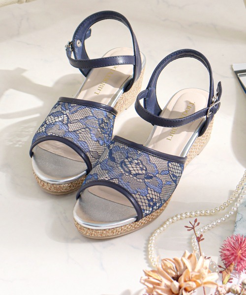 LibertyDoll サンダル LIBERTYDOLL フラワーレースジュート
