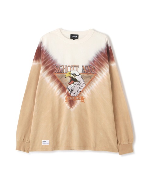 Schott ショット ロングTシャツ タイダイ イーグル トップス Schott N.Y.C tシャツ Schott/ショット/TIE-DYE EAGLE LS T