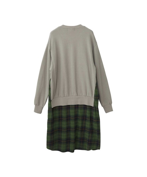 HYSTERIC GLAMOUR」 ドッキングワンピース FREE チャコールグレー 