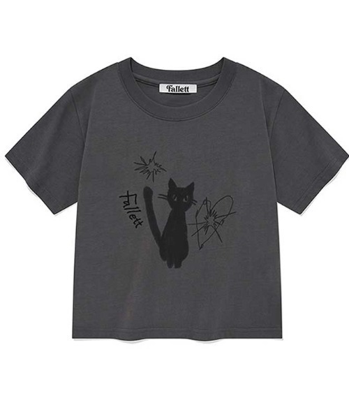 tシャツ A'GEM/9 × .kom 「FALLETT/ファレット」 NIGHT NERO CROP SHORT SLEEVE/ネロクロップショート KOM tシャツ A'GEM/9 × .kom 「FALLETT/ファレット」 NIGHT NERO