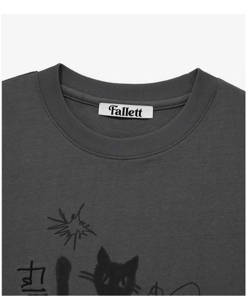 tシャツ A'GEM/9 × .kom 「FALLETT/ファレット」 NIGHT NERO CROP SHORT SLEEVE/ネロクロップショート A'GEM/9 × .kom 『FALLETT/ファレット』 NIGHT NERO CROP SHORT