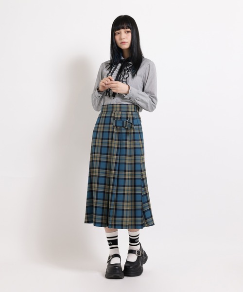 milklim スカート CITRINE Chakra（シトリンチャクラ） さらテロフレアスカート