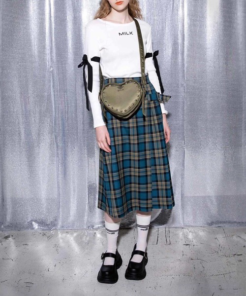 MILK（ミルク） スカート CLASS Check ミディー スカート : ZOZOTOWN