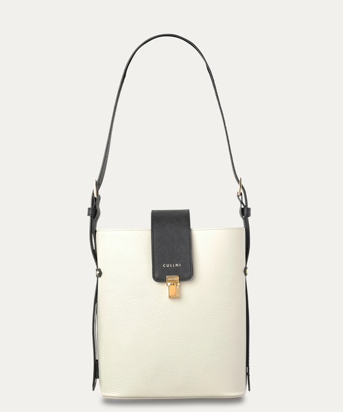 CULLNI（クルニ） ショルダーバッグ Leather Flap Bucket Bag メンズ