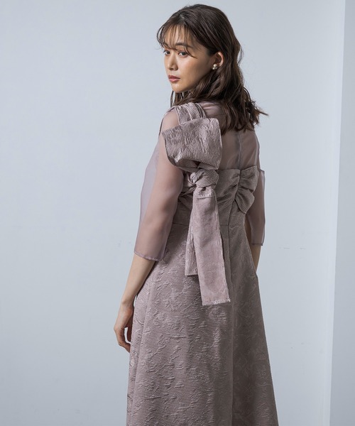 ドレス 「kaene」formformaWEB限定 アシンメトリー チュールドレス/結婚式/パーティー/クルージング | form forma | 02