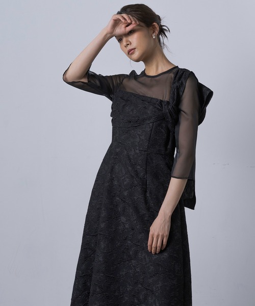 ドレス 「kaene」formformaWEB限定 アシンメトリー チュールドレス/結婚式/パーティー/クルージング | form forma | 06