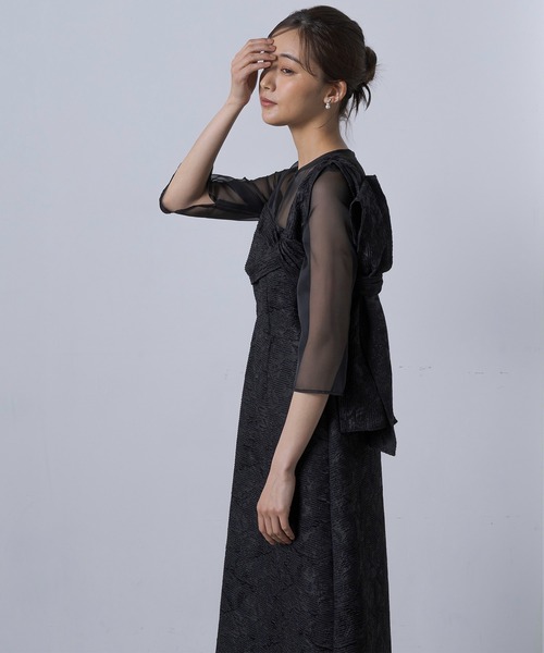 ドレス 「kaene」formformaWEB限定 アシンメトリー チュールドレス/結婚式/パーティー/クルージング | form forma | 07