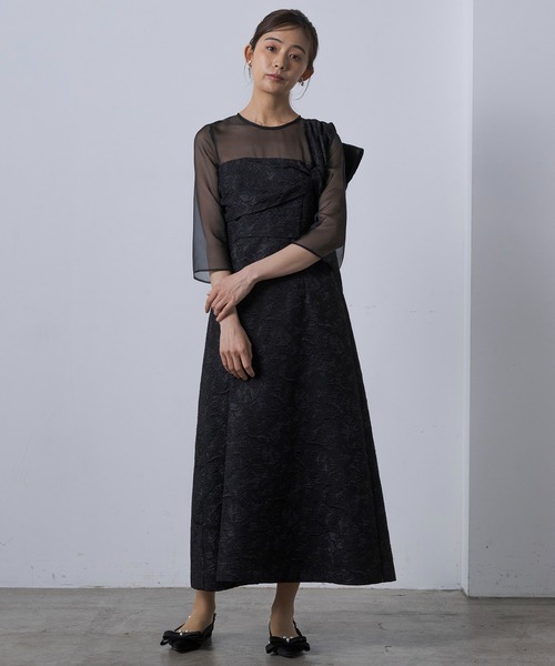ドレス 「kaene」formformaWEB限定 アシンメトリー チュールドレス/結婚式/パーティー/クルージング | form forma | 03