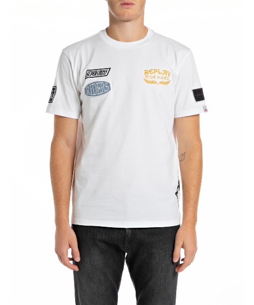 送料込★REPLAY★M3030.000.23806GTシャツ コットンジャ－ジーHAWAIANプリントTシャツ｜REPLAY リプレイ