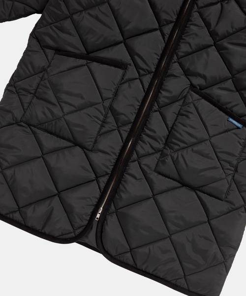 【新品※貴重大きいサイズ】ラベンハム:ジップアップリブカラージャケット　40LL LAVENHAM コート ジャケット Big Quilt Zipped Longline Brundon