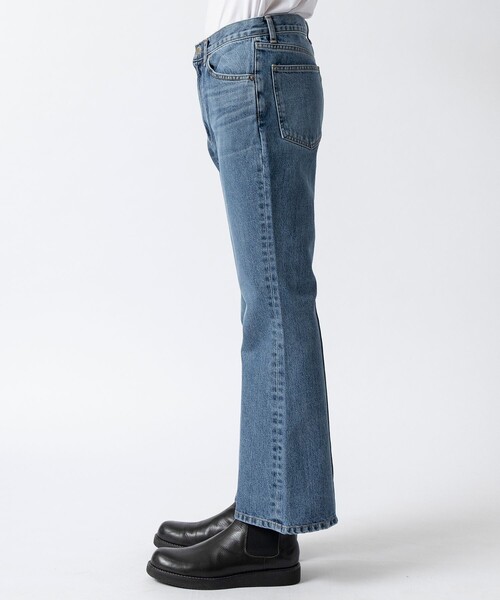 JOHN LAWRENCE SULLIVAN ジーンズ WASHED DENIM FLARED PANTS