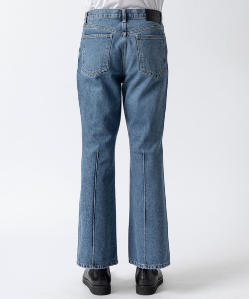 JOHN LAWRENCE SULLIVAN ウォッシュ フレア デニム パンツ Flared denim pants