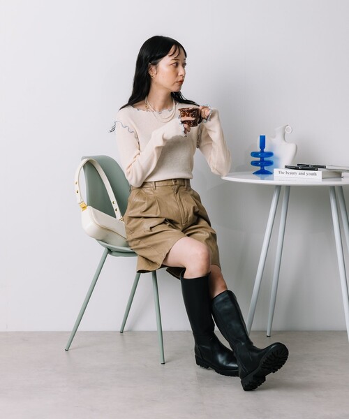 FREAK'S STORE ニット セーター ウォッシャブル ラメメロー