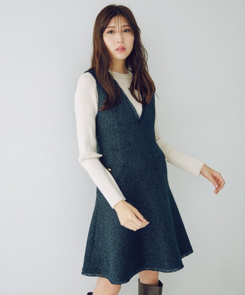 新品タグ付！ジルスチュアート デニム サロペット ジャンパースカート ジャンスカ JILL by JILL STUART（ジルバイジルスチュアート） ジャンパースカート