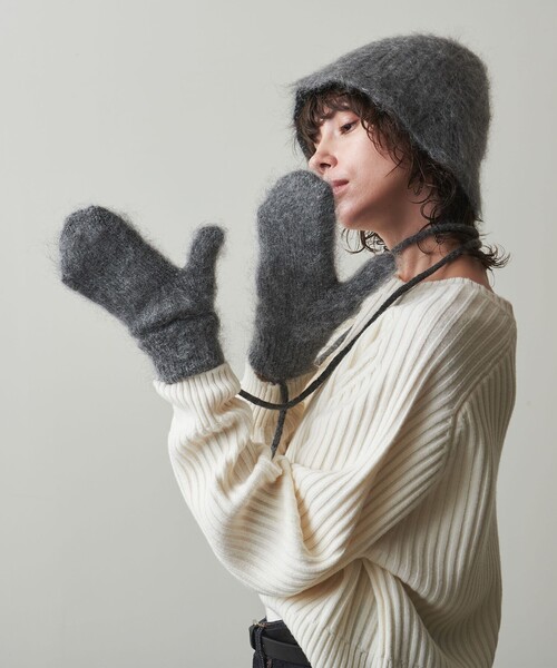 NKNIT】KNIT mittens /グレー/ニットミトン KNIT mittens – NKNIT